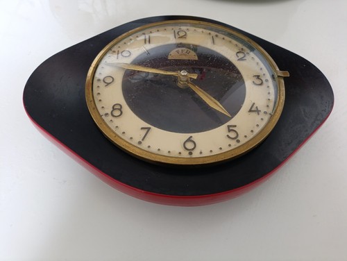 Pendule ffr formica noir - pendule,