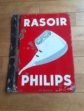 plaque émaillée ancienne rasoir Philips emaillerie strasbourg