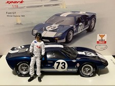 1/18 Spark Ford GT40, 1965 & 1966 24hrs Daytona winner Ken Miles & Ruby, Mk1 Mk2