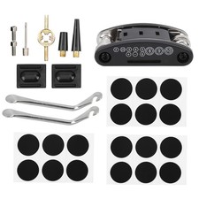 Bike Tyre Repair Kit Bag Tire Lever 16 In 1 Multifunction Bicycle Tool Bag