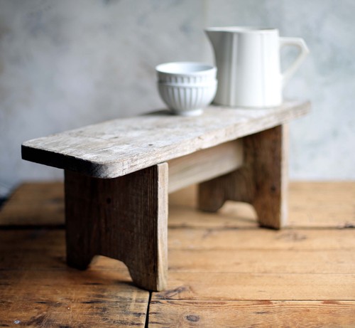 Primitive french wooden - wooden, bench