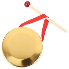 1set Mini Hand Copper Gong Opera Gong Hand Gong Opera Percussion Instrument