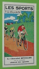CHROMO 1931 CHOCOLAT REVILLON LES SPORTS #7 CYCLISME BICYCLETTE VELO TOUR FRANCE
