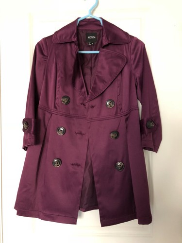 Xoxo small purple trench coat - xoxo,