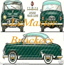 SIMCA ARONDE - Poster voiture