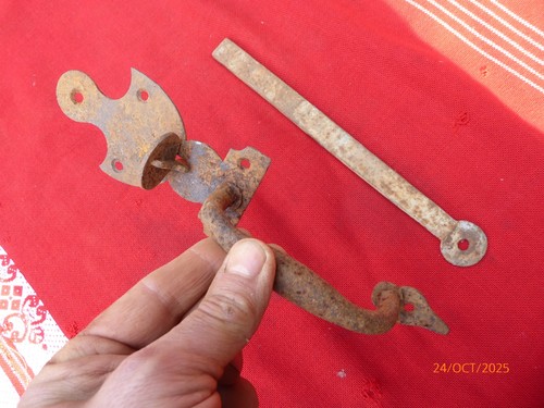 Loquet poucier fer forgé - loquet,