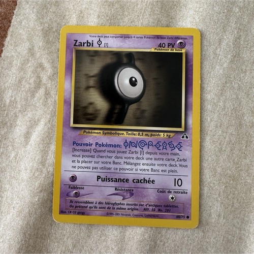 Nintendo pokémon jcc zarbi - nintendo,