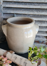ANCIEN  POT GRES BEIGE CRUCHE