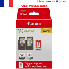 Canon Pack Encre & Papier- PG-540/CL-541 Cartouches d'encre Authentiques- 2 Pack
