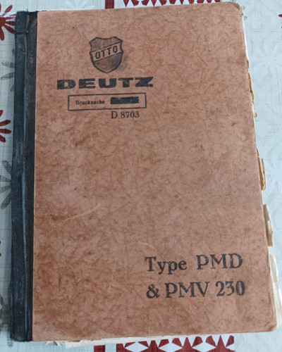 Livret moteur deutz type pmd - deutz,