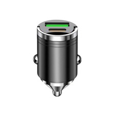 Mini chargeur de voiture double USB Type-C, adaptateur de charge rapide 100 W p=