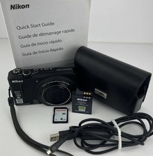 Nikon Coolpix S9100 12.1MP Black Digital Camera 18X Wide Zoom - Tested Working ✅