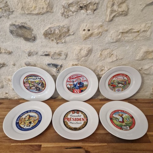 Lot assiettes fromage - a,