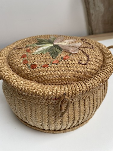Boîte couture rafia - boîte,