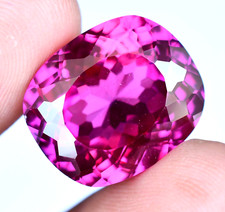 30.00 Ct Natural Rhodolite Garnet Raspberry Pink Certified Flawless Gemstone