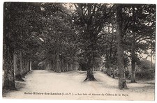 Old postcard 35 - Saint Hilaire des Landes (Ille et Vilaine) - Bois et Avenue du Château