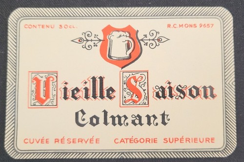 Very old label belgium - very,