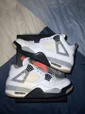 Size 9.5 - Nike Air Jordan 4 Retro OG White Cement (2016)