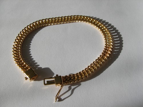 Bracelet plaqué maille - bracelet,