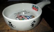 Astérix-Poêlon céramique sérigraphié - (Astérix, Obélix, Mickey)Collector 1989