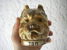PARFAITE ancienne TIRELIRE TOM tête chien barbotine Orchies st clément onnaing