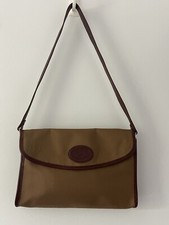 Sac GIVENCHY Vintage Shoulders Purse Signature Logo Tan/Brown Leather
