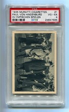1935 Muratti Olympischen Spielen 1 Paul Von Hindenburg PSA 4 Hghst 1936 Olympics