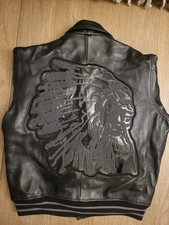 Magnifique veste en cuir noir