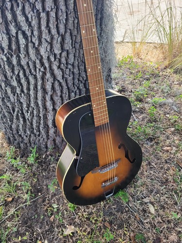 Kay archtop guitar left handed - kay,