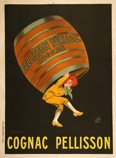 Leonetto Cappiello - "pellisson Père Et C° Cognac" Affiche Litho Originale 1907