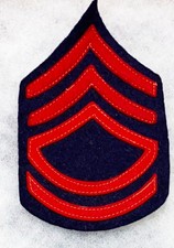 Pre-WWI Artillery Starr Sergeant Chevron Rank Patch