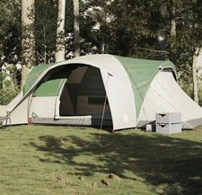 Tente De Camping A Dôme Familial 6 Personnes Vert Imperméable Compacte 494x370cm