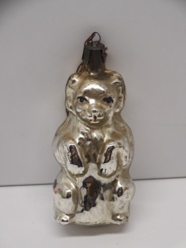 Ancienne boule noel chien - -ancienne,