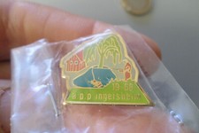 Pin S pin badge fishing pond