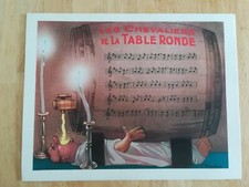 lithograph size A4 Zouchet song room guard The knights round table