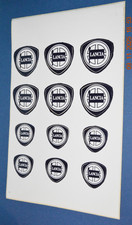 Sticker Autocollant X12 détachable LANCIA  FRANCE CHARDONNET = DIM 16cm X 25cm