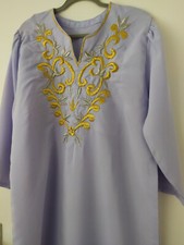 Robe  djellaba parme