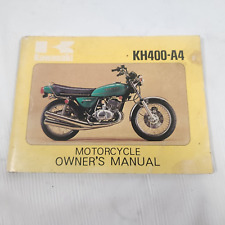 OEM Original Kawasaki Owner's Manual Book - 1977 KH400 S3 Triple