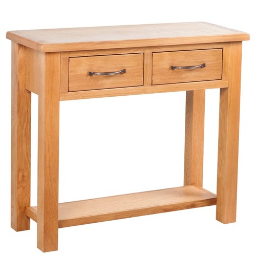 Console marron chêne à - en,