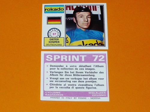 Panini sprint cyclisme 1972 - panini, 72