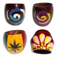 Conception Bois Anneau Peint à la Main Bague Nature Bijoux Femmes Anneau Goa R13