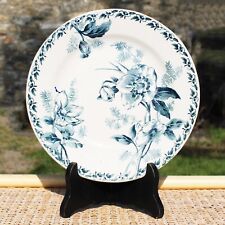 Antique Semi Hollow Earthenware Plate by Gien Christmas Rose Model