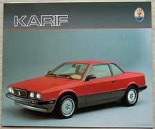 MASERATI KARIF Car Sales Brochure c1991 #T068 GERMAN TEXT