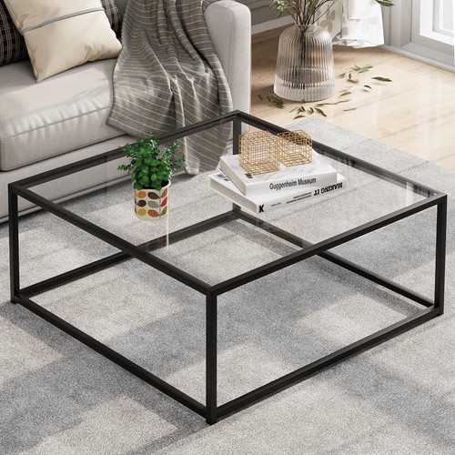 Table basse carrée - , verre