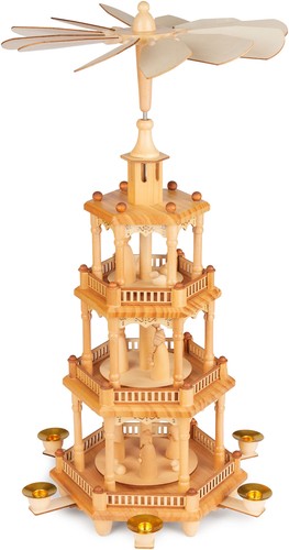 Tour pyramide noël bois - tour, en