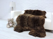 Tapis En Peau D'Ours Brun