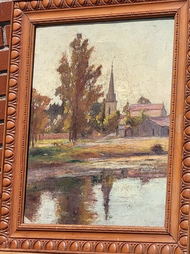 Signed painting guibert - signed, h: