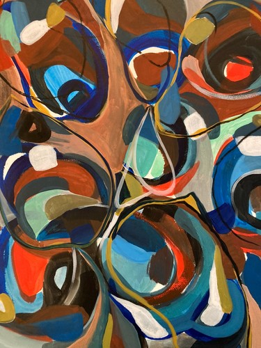 Très belle peinture abstraite - belle,