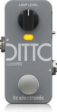 TC Electronic Analog DITTO 2 LOOPER Pedal Guitar for Live Performances, 9V, Grey