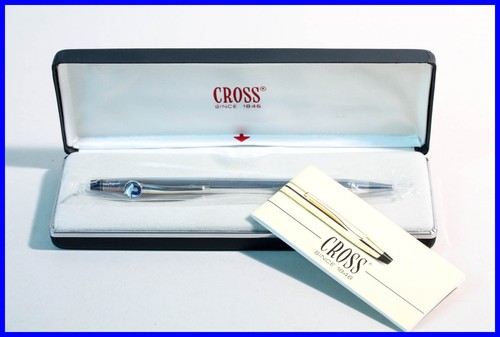 Cross stylo argenté boîte - en,